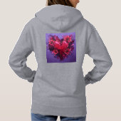 Pull À Capuche Fleurir au cœur de l'épreuve (Dos)