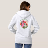 Pull À Capuche Fleurs personnalisées Pousse où tu es planté (Dos entier)