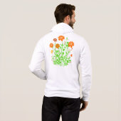 Pull À Capuche Fleurs sauvages-79156 (Dos entier)