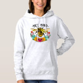 Pull À Capuche Fleurs sauvages graphiques décontractées Bee Kind (Devant)