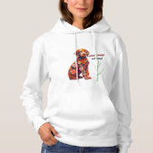 Pull À Capuche Floral Dog Hoodie | Cute Flower Puppy Sweatshirt (Devant)
