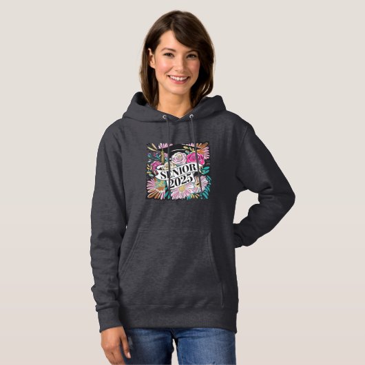 Pull À Capuche Floral Senior 2025 Sweatshirt (Devant entier)
