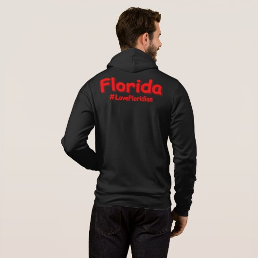 Pull À Capuche "Florida" Joli Design. Acheter maintenant (Dos entier)