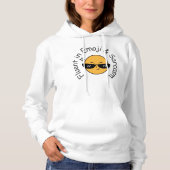 Pull À Capuche "Fluent in Emoji and Sarcasm" Drôle Femmes (Devant)