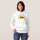 Pull À Capuche "Fluent in Emoji and Sarcasm" Drôle Femmes (Devant entier)