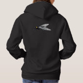 Pull À Capuche Fly Buddy femmes capuche noire dos (Dos)