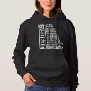 Pull À Capuche Foi Croix Chrétienne Religion Jésus Seigneur Don J