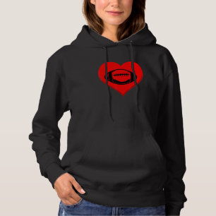 Pull À Capuche Football Coeur Saint Valentin Garçons Fille