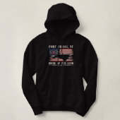 Pull À Capuche Fort Bragg NC Accueil Du 82e Bateau  (Design devant)