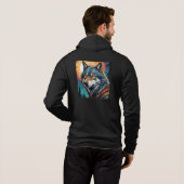 Pull À Capuche Forte Loup (Dos entier)
