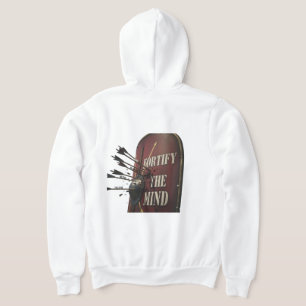 Pull À Capuche Fortifiez L'Esprit   Bouclier Romain Stoïcien Moti