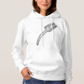 Pull À Capuche Fourchette Rétro Vintage Rustique Couverts (Devant)