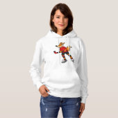 Pull À Capuche Fox au hockey sur glace avec bâton de hockey sur g (Devant entier)