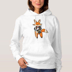 Pull À Capuche Fox comme Magicien avec baguette magique et Casque