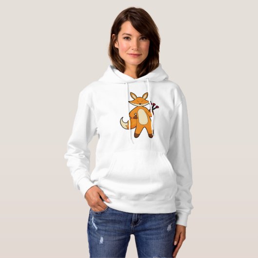Pull À Capuche Fox en Dart player avec Darts (Devant entier)