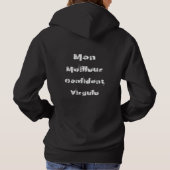 Pull À Capuche "FRANCAIS""Mon confiant" Le Conversation Personnal (Dos)