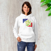 Pull À Capuche France Couleurs Et Carte Nationales