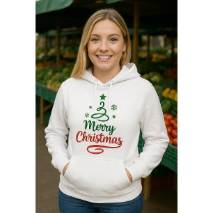 Pull À Capuche Freefit Merry Christmas Hoodie   Sweat-shirt Unise