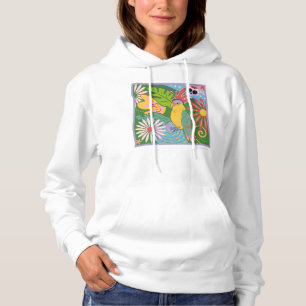 Pull À Capuche Frida Kahlo Parrot Graphic
