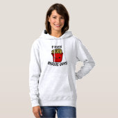 Pull À Capuche FRIES AVANT LES GARS Drôle T-shirt Dames (Devant entier)