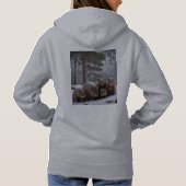 Pull À Capuche Frozen Burrow : famille australienne Wombat (Dos)