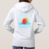 Pull À Capuche "Fruit de fraise" Photo mignonne. Acheter maintena (Dos)