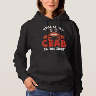 Pull À Capuche Fruits de mer Crabe animal mangeant Crabe crabe