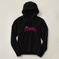 Funky Hot rose sur noir faux parties scintillant G