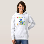 Pull À Capuche Funny Autism cite "La société dit que je suis auti (Devant entier)