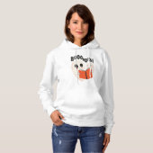 Pull À Capuche Funny Bookworm Ghost Halloween Costume Booooks (Devant entier)