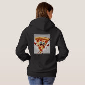 Pull À Capuche Funny Cartoon Pizza Slice T-Shirt - Cute Anthropom (Dos entier)