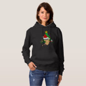 Pull À Capuche Funny Chat Arbre de Noël - Noël Noël Noël Chat Xm (Devant entier)