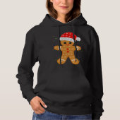 Pull À Capuche Funny Christmas Gingerbread Cookie Santa Cap Pop I (Devant)