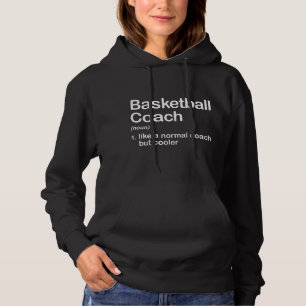 Pull À Capuche Funny College Basketball Coach Définition Design P