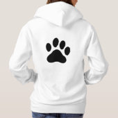 Pull À Capuche Funny Minimal Cat Eyes Hoodie for Women (Dos)