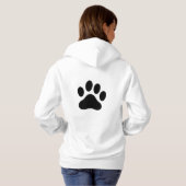 Pull À Capuche Funny Minimal Cat Eyes Hoodie for Women (Dos entier)