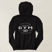 Pull À Capuche Funny Motivational Gym Hoodie for Fitness Lovers (Design dos)