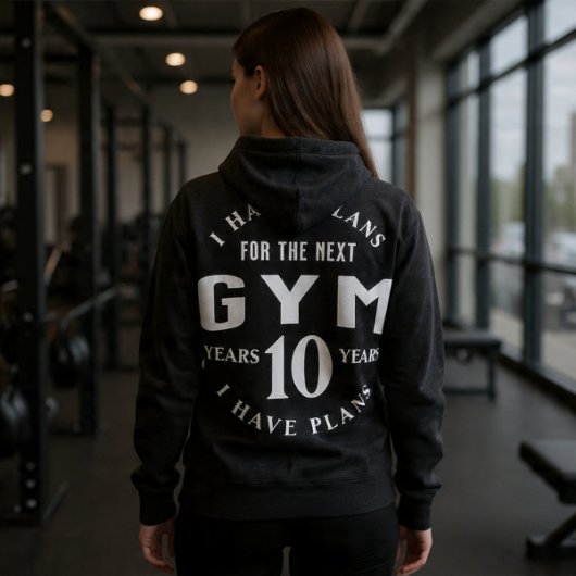 Pull À Capuche Funny Motivational Gym Hoodie for Fitness Lovers