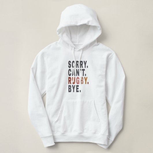 Pull À Capuche Funny Rugby Weekender, pour la maman de Rugby, Idé (Design devant)