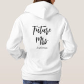 Pull À Capuche Futur de la mariée Mme Mariage Black White (Dos)