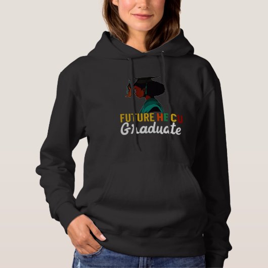 Pull À Capuche Future HBCU Grad History Black College Youth Kids  (Devant)