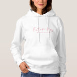 Pull À Capuche Future Mme faire-part de fiançailles rougissent<br><div class="desc">Future Mme faire-part de fiançailles rougissent conception rose. La manière parfaite d'annoncer vos nouvelles passionnantes ou le cadeau parfait pour vous bientôt pour être ami marié. Une partie d'une collection.</div>