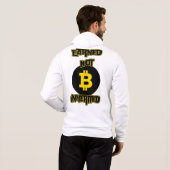 Pull À Capuche Gagné non hérité™ Bitcoin Crypto Flex Edition (Dos entier)