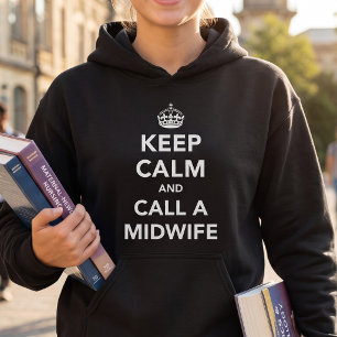 Pull À Capuche Garde ton calme Parodie Future Sage-femme / Infi