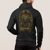Pull À Capuche Gargouille au Clair de Lune : Ouvrage d'art gothi (Dos)