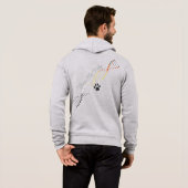 Pull À Capuche Gay Bear Fier de sa Naissance - ADN de Fierté d'Ou (Dos entier)