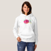 Pull À Capuche Géométrique rose et jaune (Devant entier)