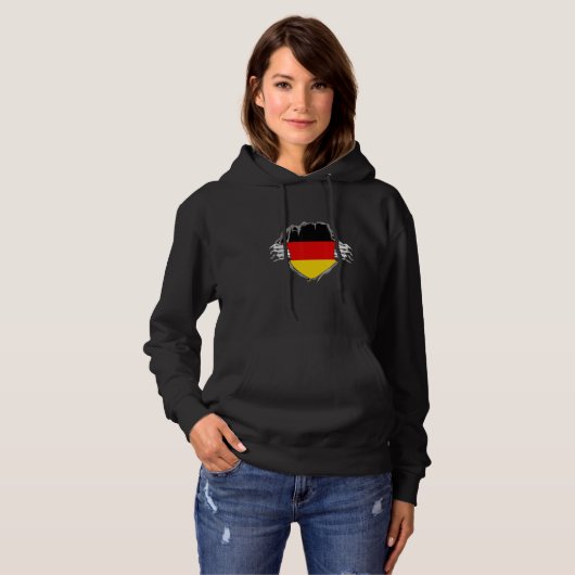 Pull À Capuche Germany flag (Devant entier)