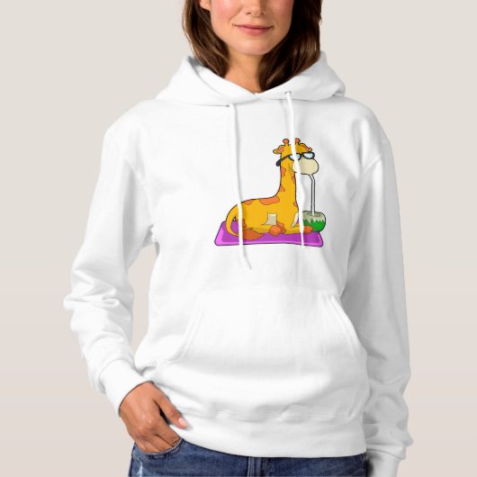 Pull À Capuche Giraffe à la noix de coco (Devant)