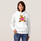 Pull À Capuche Giraffe au coeur (Devant entier)